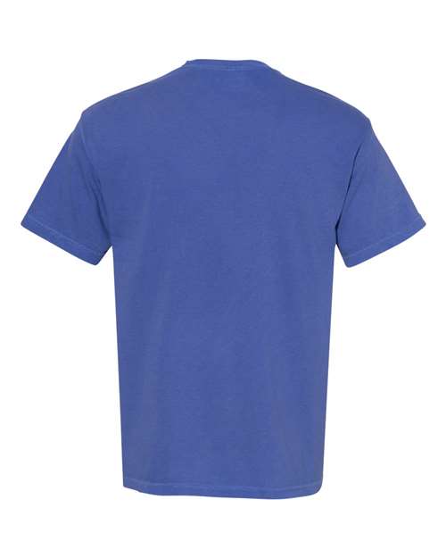 Garment-Dyed Heavyweight T-Shirt - Back - B00708493 - Neon Blue