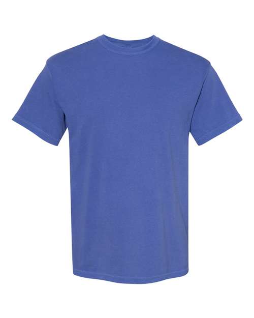 Garment-Dyed Heavyweight T-Shirt - Front - B00708493 - Neon Blue