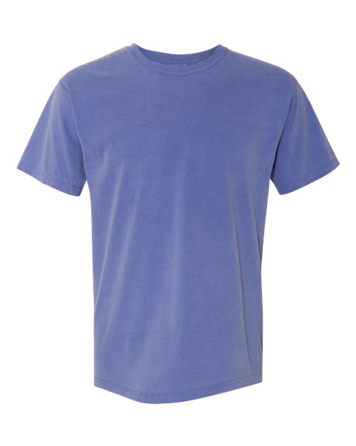 Garment-Dyed Heavyweight T-Shirt - Front - B00708453 - Periwinkle