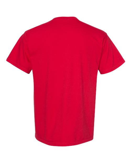 Garment-Dyed Heavyweight T-Shirt - Back - B00708073 - Red