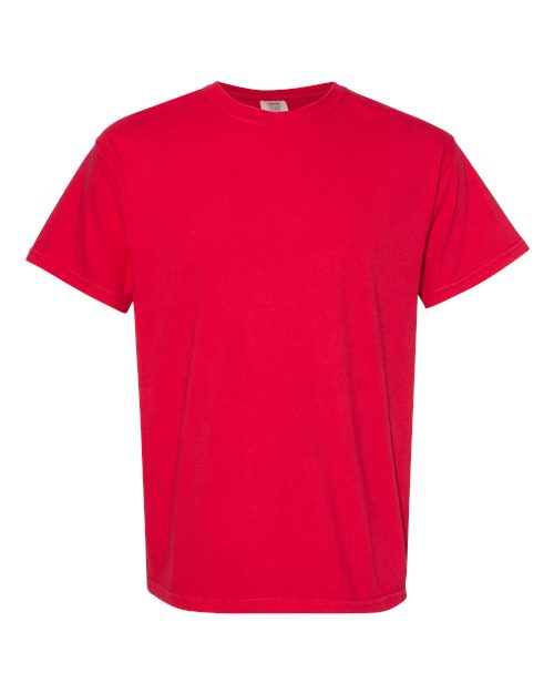 Garment-Dyed Heavyweight T-Shirt - Front - B00708073 - Red