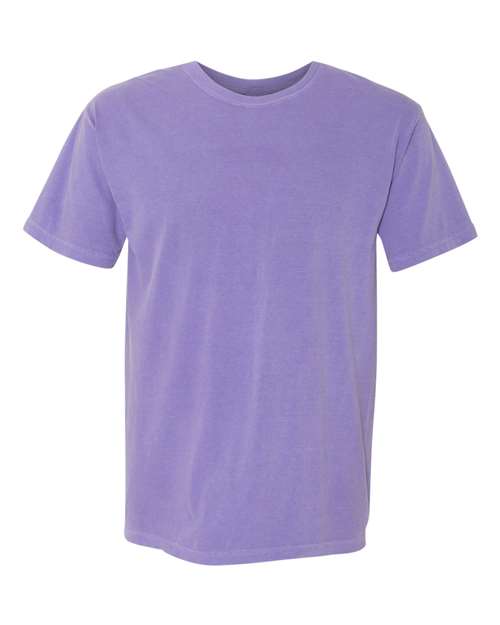 Garment-Dyed Heavyweight T-Shirt - Front - B00708573 - Violet