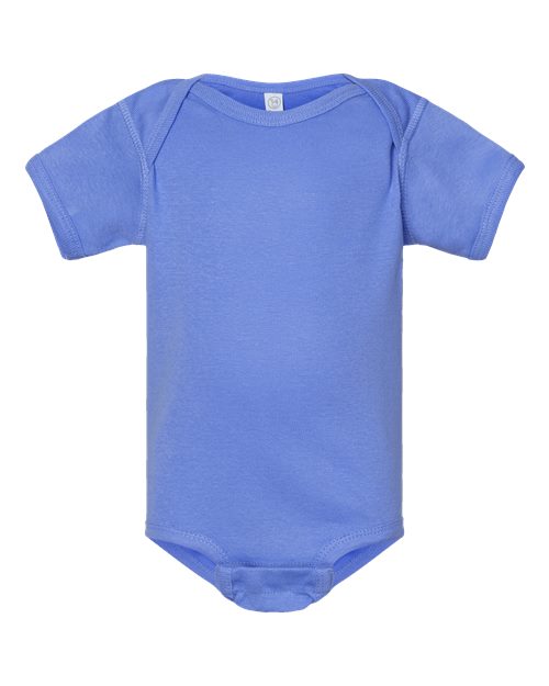 Infant Baby Rib Bodysuit - Front - B30238261 - Carolina Blue