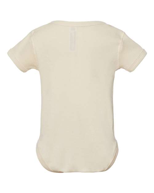 Infant Baby Rib Bodysuit - Back - B30238241 - Natural