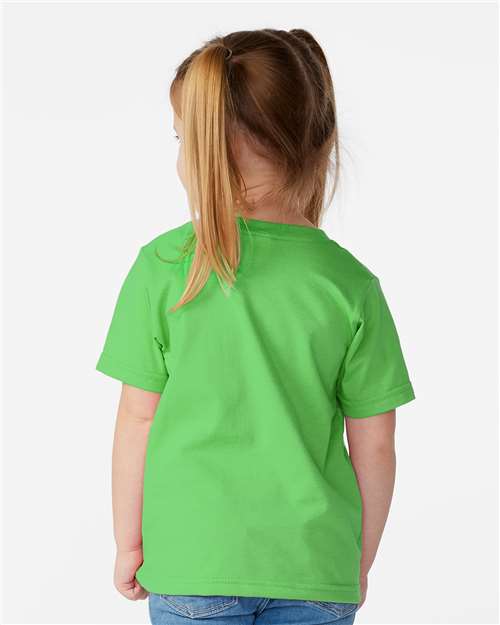 Toddler Fine Jersey Tee - OnModelBack - B31838163 - Apple