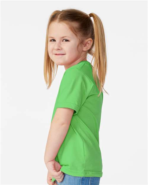 Toddler Fine Jersey Tee - OnModelSide - B31838163 - Apple