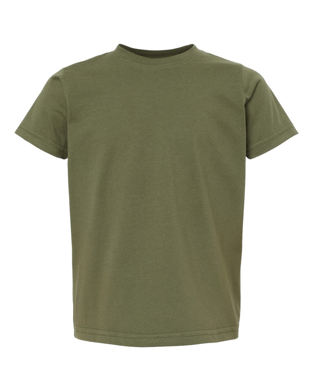Toddler Fine Jersey Tee - Front - B31838633 - Military Green