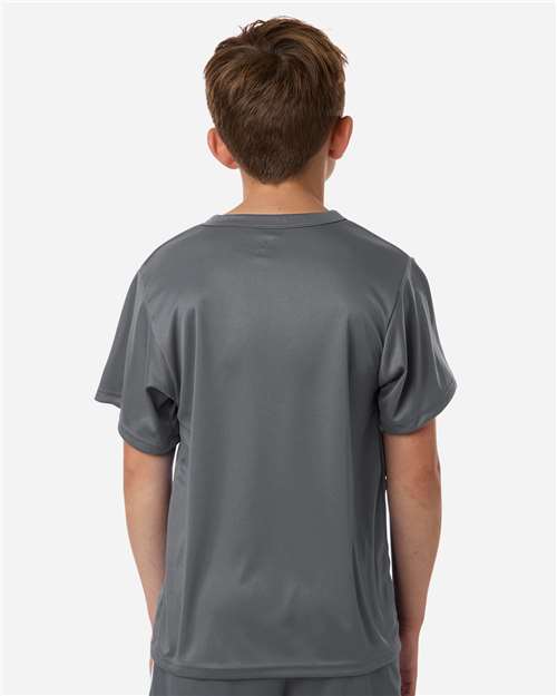 Youth B-Core Placket Jersey - OnModelBack - B27285092 - Graphite