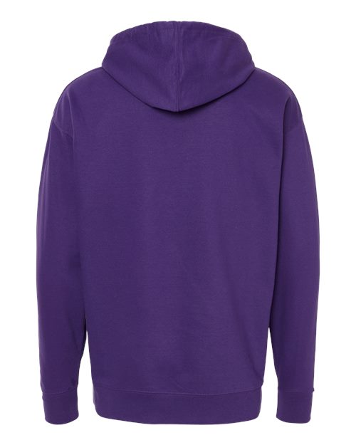 Midweight Hooded Sweatshirt - Back - B23676722 - Purple