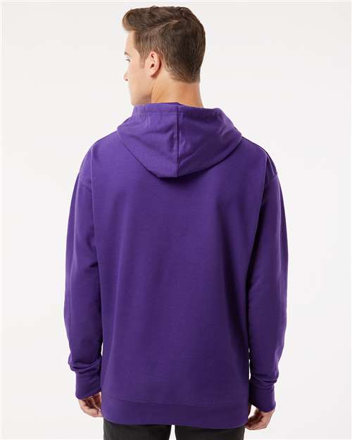 Midweight Hooded Sweatshirt - OnModelBack - B23676723 - Purple