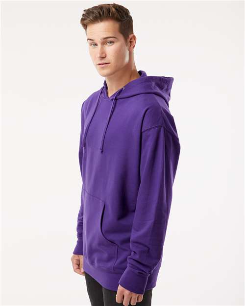 Midweight Hooded Sweatshirt - OnModelSide - B23676723 - Purple