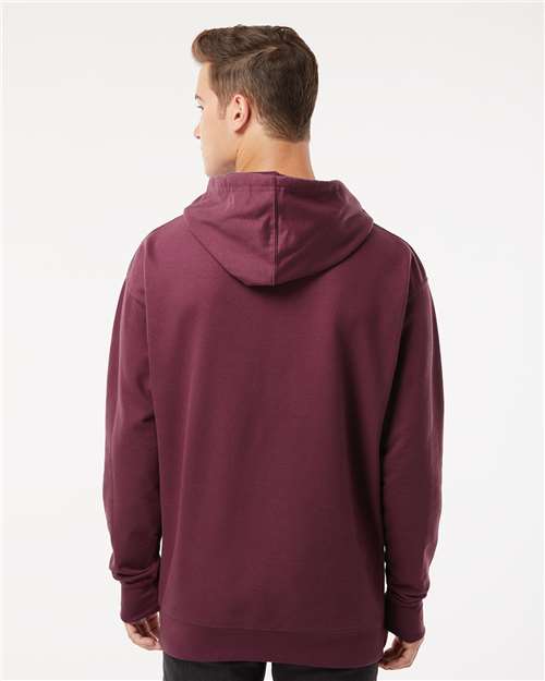 Midweight Hooded Sweatshirt - OnModelBack - B23676533 - Maroon