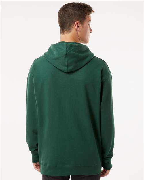 Midweight Hooded Sweatshirt - OnModelBack - B23676543 - Forest Green
