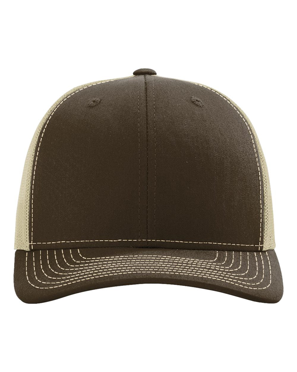 Snapback Trucker Cap - Front - B18095550 - Brown/ Khaki