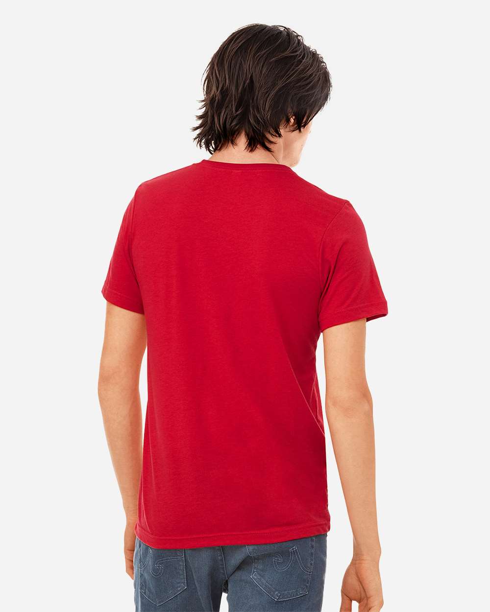 Triblend Tee - OnModelBack - B84706712 - Solid Red Triblend