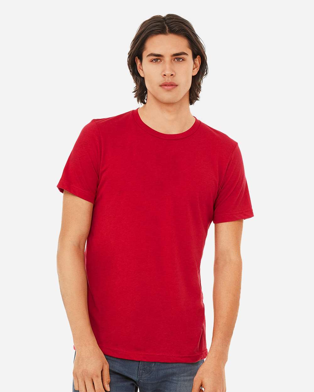 Triblend Tee - OnModelFront - B84706712 - Solid Red Triblend