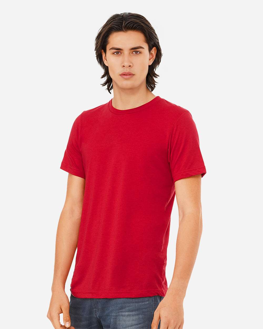 Triblend Tee - OnModelSide - B84706712 - Solid Red Triblend