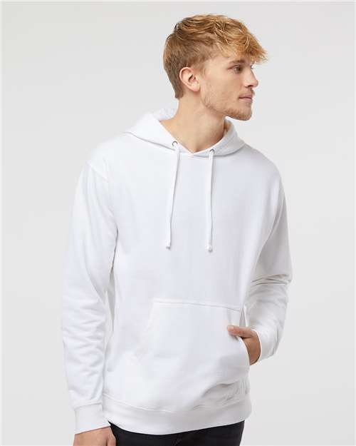 Midweight Hooded Sweatshirt - OnModelFront - B23676003 - White