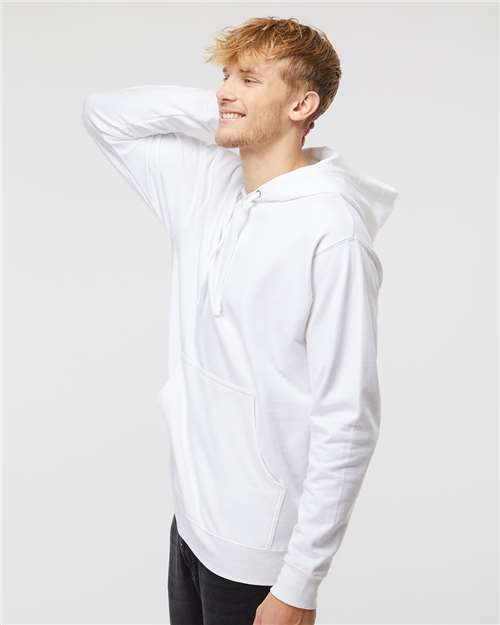 Midweight Hooded Sweatshirt - OnModelSide - B23676003 - White