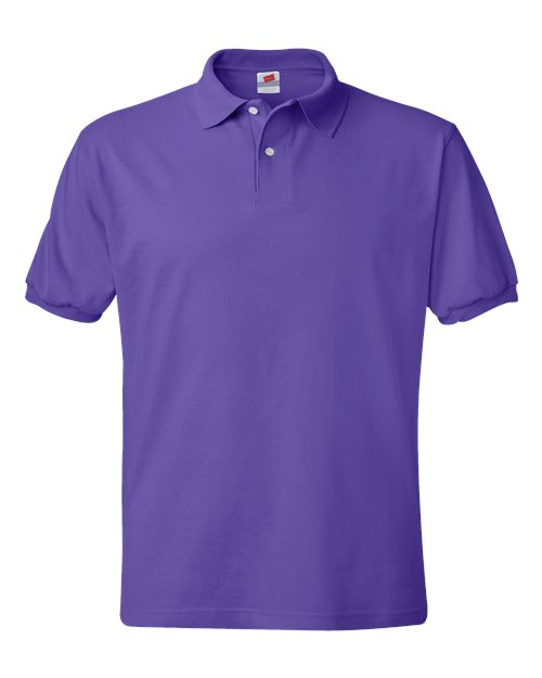 Ecosmart® Jersey Polo - Front - B11000673 - Purple