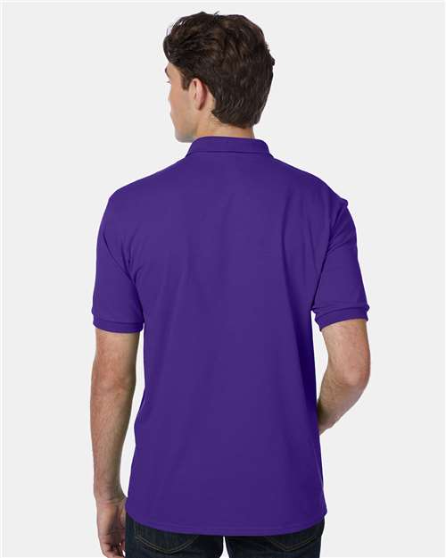 Ecosmart® Jersey Polo - OnModelBack - B11000673 - Purple