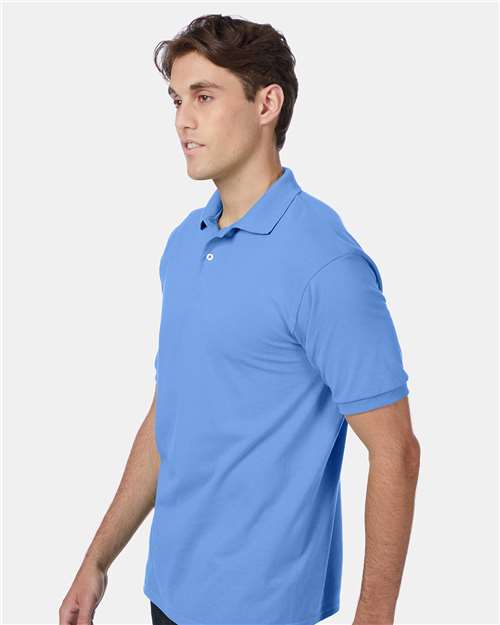 Ecosmart® Jersey Polo - OnModelSide - B11000263 - Carolina Blue