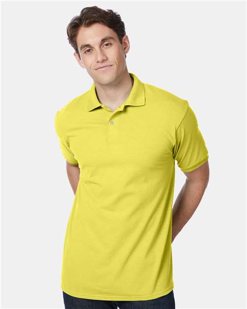Ecosmart® Jersey Polo - OnModelFront - B11000413 - Yellow