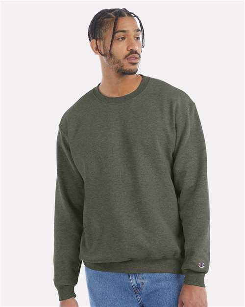 Powerblend® Crewneck Sweatshirt - OnModelFront - B21284203 - Dark Green Heather