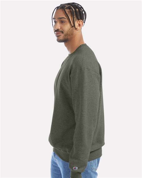 Powerblend® Crewneck Sweatshirt - OnModelSide - B21284203 - Dark Green Heather
