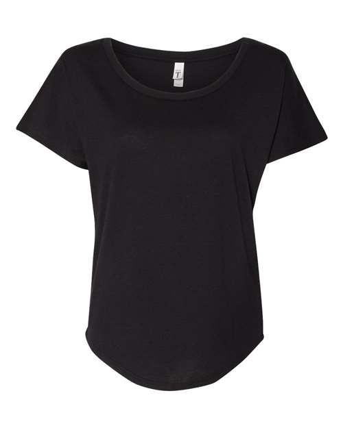 Women's Ideal Dolman T-Shirt - Front - B38318502 - Black
