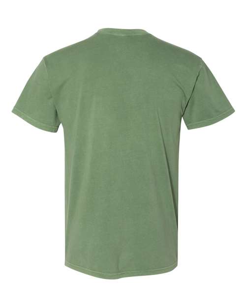 Inspired Dye Short Sleeve Pocket Crew - Back - B39618602 - Clover