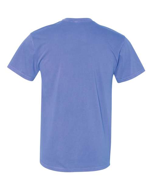 Inspired Dye Short Sleeve Pocket Crew - Back - B39618682 - Peri Blue