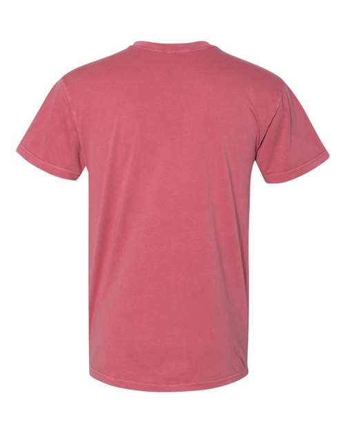 Inspired Dye Short Sleeve Pocket Crew - Back - B39618322 - Smoked Paprika