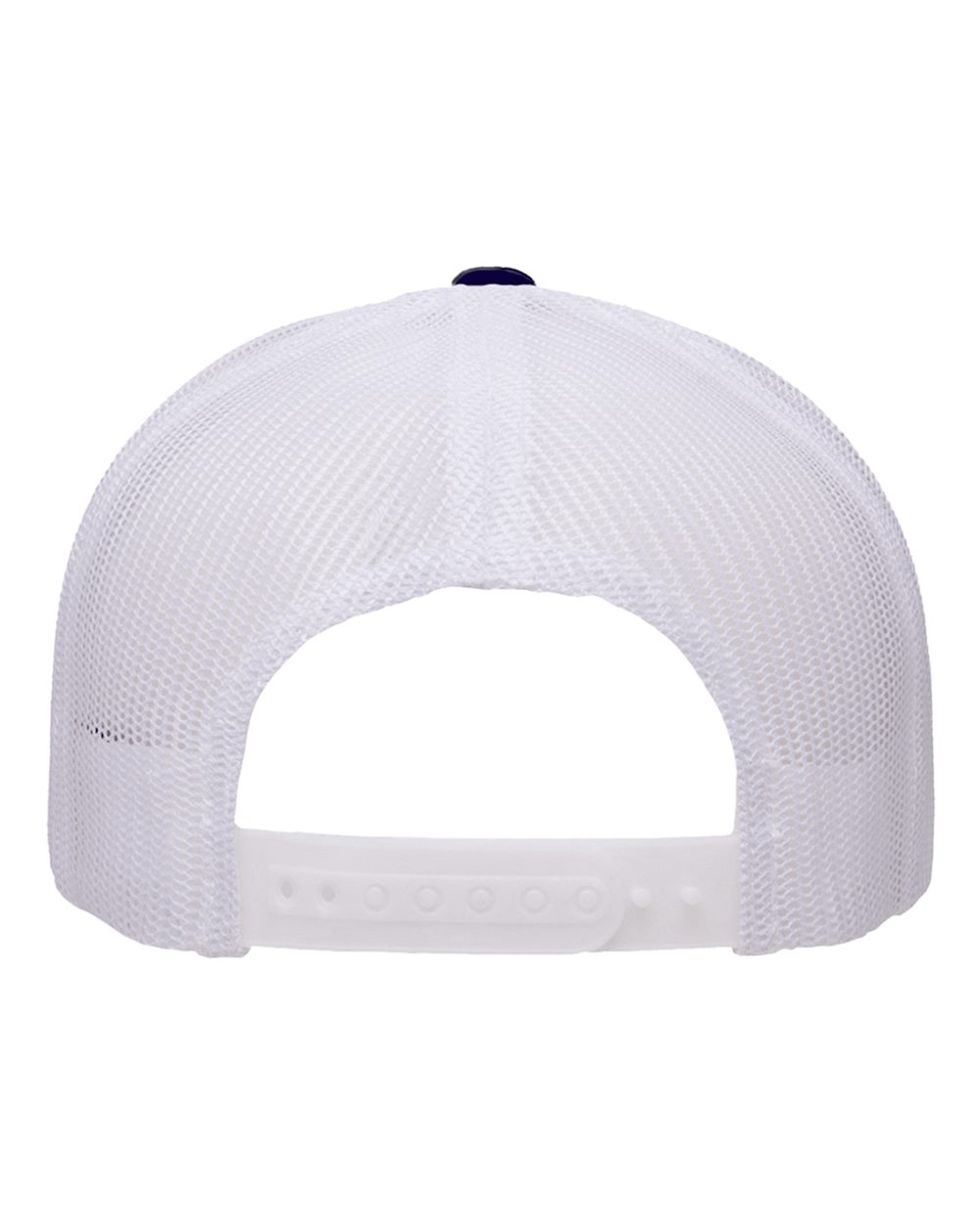 Five-Panel Retro Trucker Cap - Back - B44595010 - Navy/ White