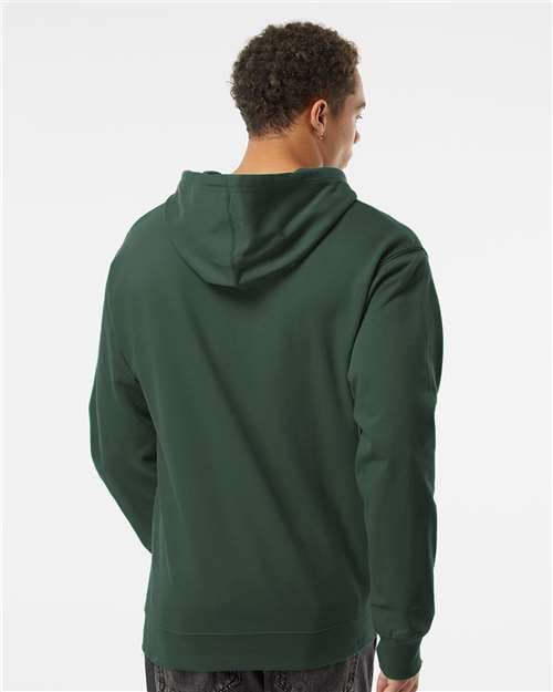 Midweight Hooded Sweatshirt - OnModelBack - B23676233 - Alpine Green
