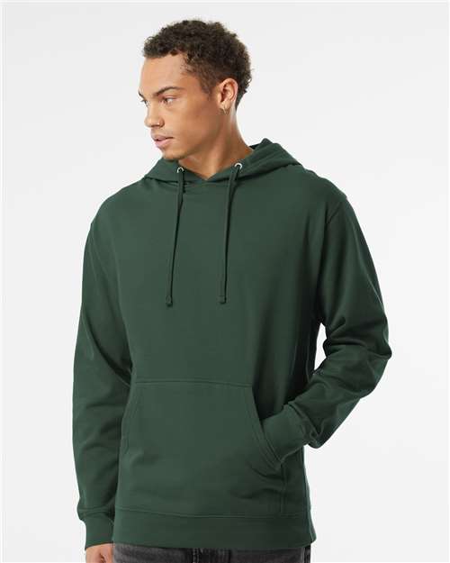 Midweight Hooded Sweatshirt - OnModelFront - B23676233 - Alpine Green