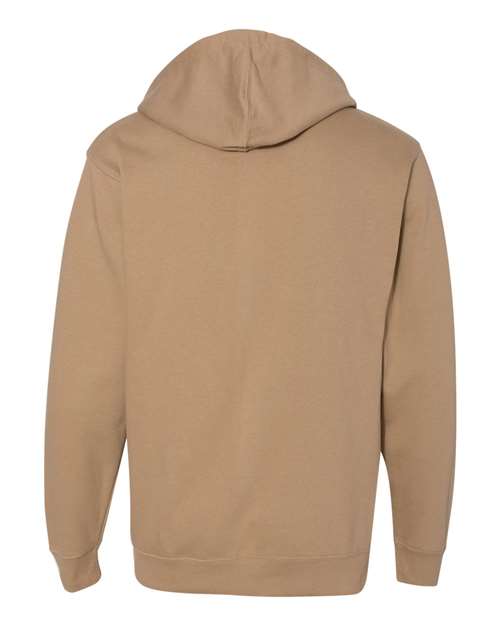 Midweight Hooded Sweatshirt - Back - B23676732 - Sandstone