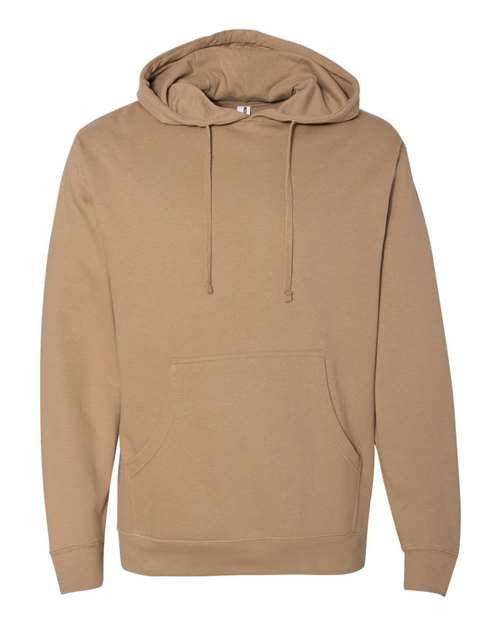 Midweight Hooded Sweatshirt - Front - B23676733 - Sandstone