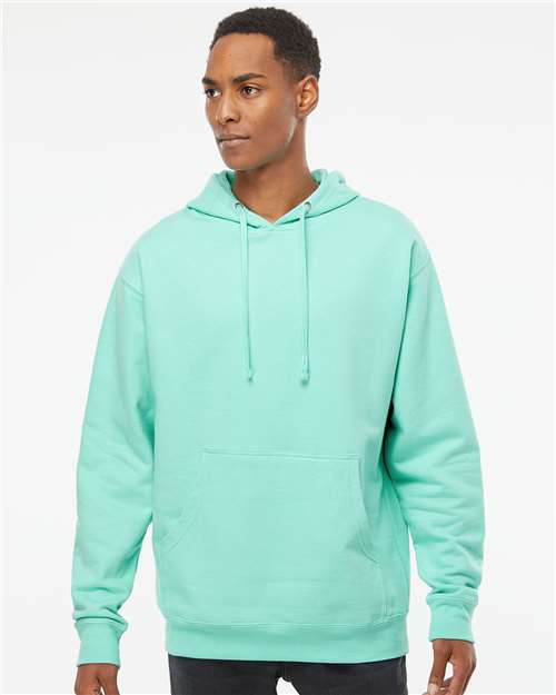 Midweight Hooded Sweatshirt - OnModelFront - B23676193 - Mint