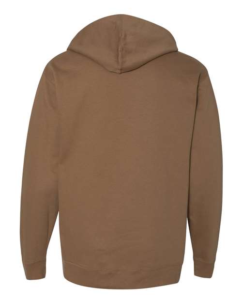 Midweight Hooded Sweatshirt - Back - B23676552 - Saddle