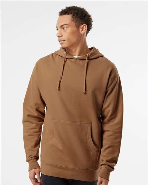 Midweight Hooded Sweatshirt - OnModelFront - B23676553 - Saddle