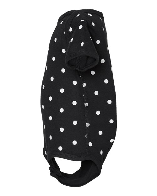 Infant Baby Rib Bodysuit - DirectSide - B30238911 - Black/ White Dot