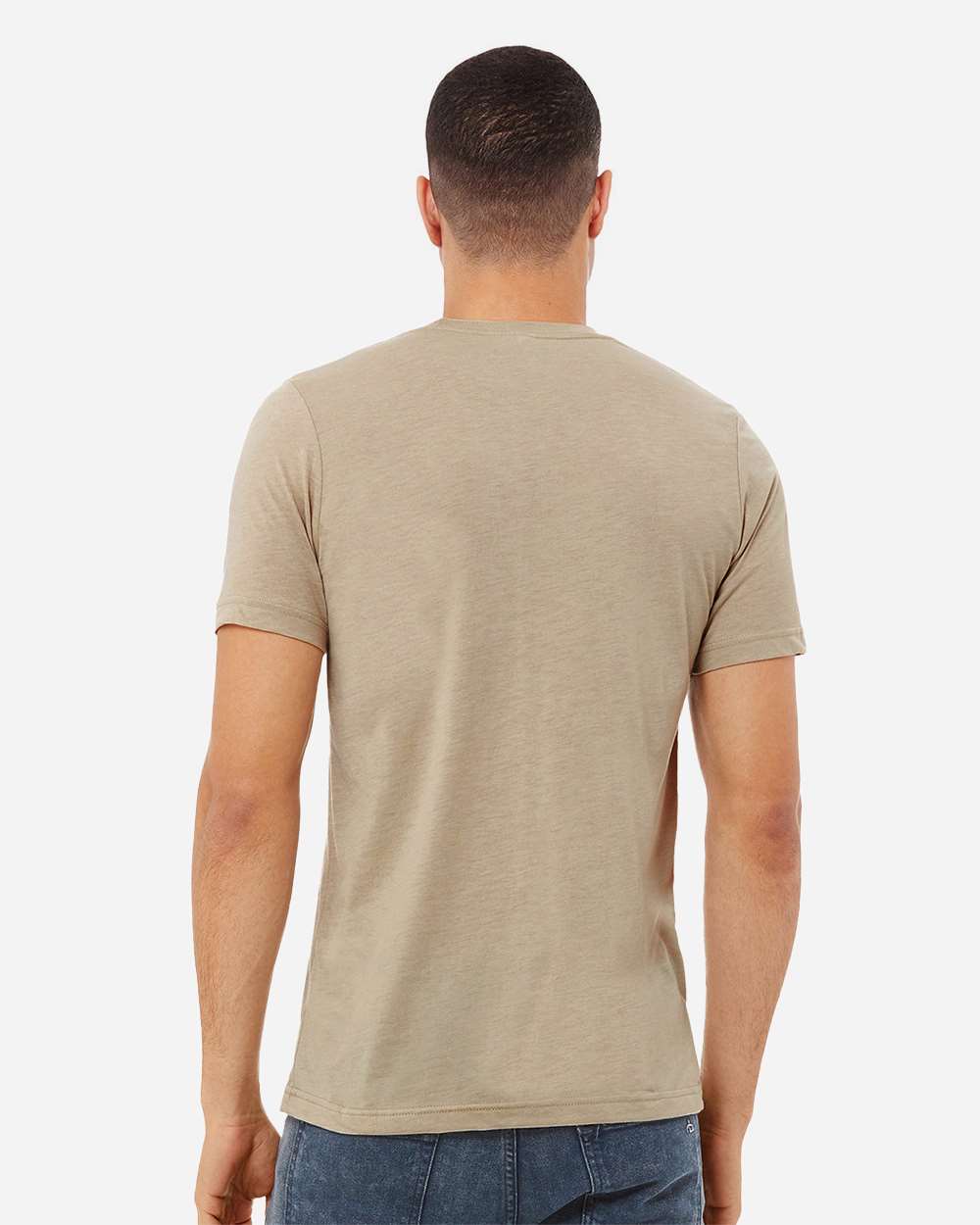 Triblend Tee - OnModelBack - B84706882 - Tan Triblend