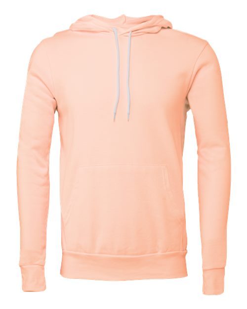 Sponge Fleece Hoodie - Front - B86306332 - Peach