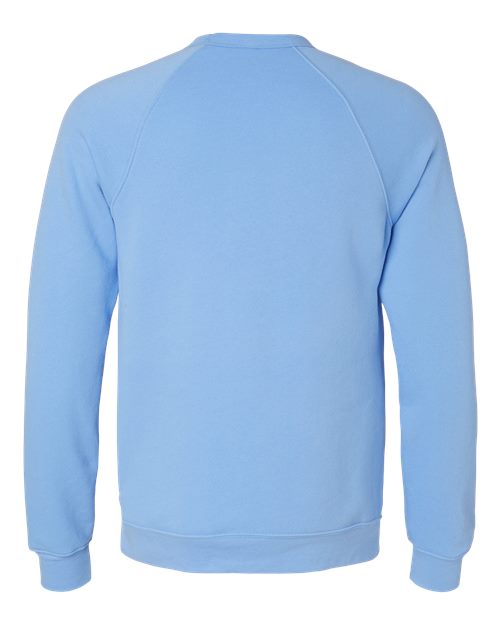 Sponge Fleece Raglan Crewneck Sweatshirt - Back - B85106682 - Carolina Blue