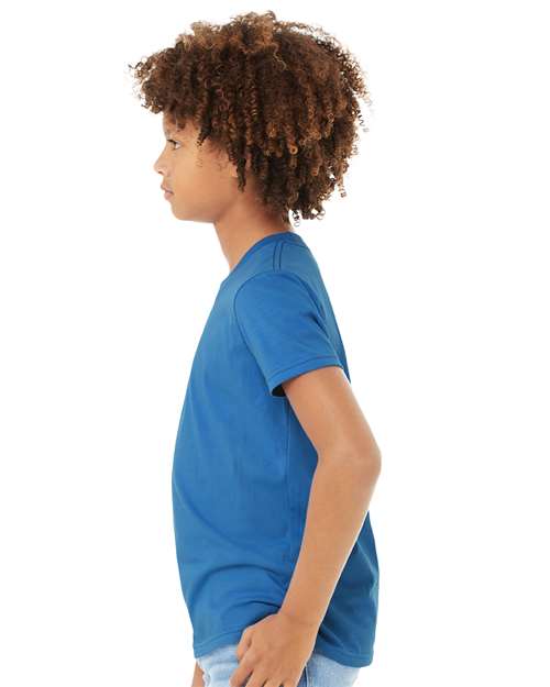 Youth Jersey Tee - OnModelSide - B38006183 - Columbia Blue