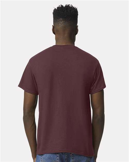 DryBlend® T-Shirt - OnModelBack - B06560523 - Dark Maroon