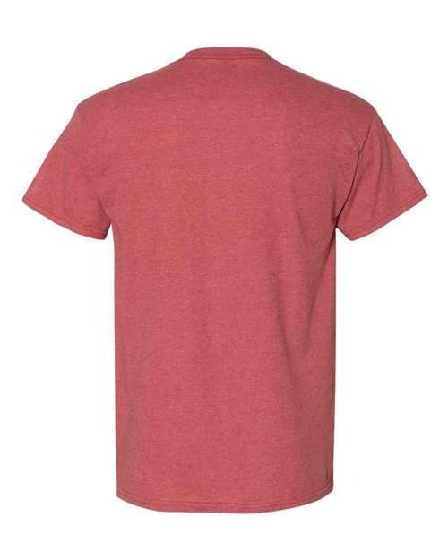 DryBlend® T-Shirt - Back - B06560723 - Heather Scarlet Red