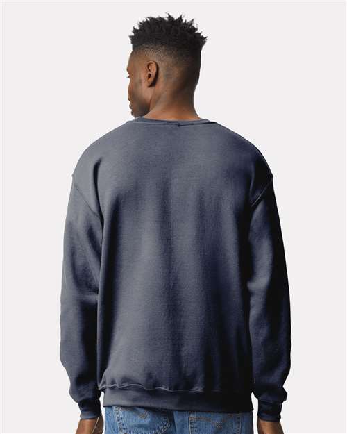 Heavy Blend™ Crewneck Sweatshirt - OnModelBack - B21060813 - Heather Dark Navy
