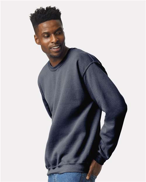 Heavy Blend™ Crewneck Sweatshirt - OnModelSide - B21060813 - Heather Dark Navy